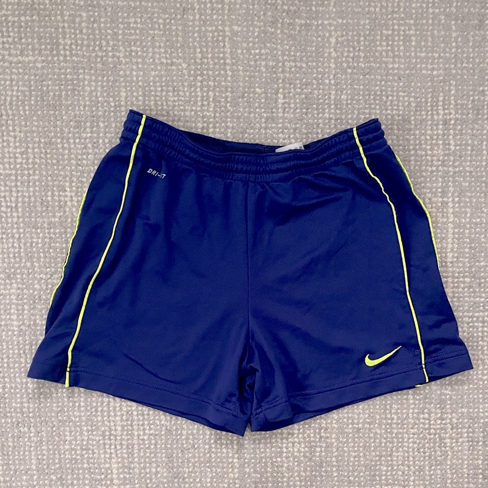 Cobalt blue/ purple Nike shorts. Size small.